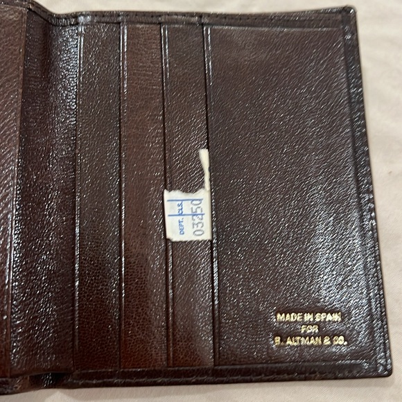 Vintage “B.Altman” billfold - Picture 3 of 4